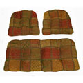 Salem 3-piece Indoor Wicker Settee Cushion Set