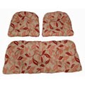 Leala Indoor Wicker Settee 3-piece Cushion Set