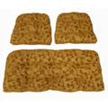 Leaves Indoor Wicker Settee 3-piece Cushion Set