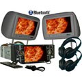 Grey 9-inch Headrests with DVD Player