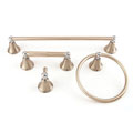 Brushed Nickel 4-piece Bathroom Accessory Kit