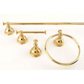 Polished Brass 4-piece Bathroom Accessory Kit