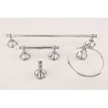 Chrome 4-pieceBathroom Accessory Kit