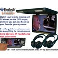 Black 17-inch Roof Screen DVD Player