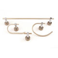 Brushed Nickel 4-piece Bathroom Accessory Kit