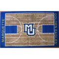 NCAA Marquette University Golden Eagles Basketball Rug (2'6 x 4'2)