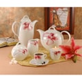 Weimar 3-piece Orchid Porcelain Coffee Set