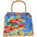 Jam's World Francesca Blue Print and Bamboo Bag