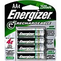 Energizer 4-pack AA Rechargeable NiMH Batteries