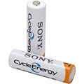 Sony AA Cycle Energy Rechargeable Batteries (Case of 2)