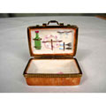 Limoges Hand-painted Picnic Basket Keepsake Box