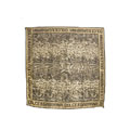 Dolce & Gabbana Snakeskin Print Logo Silk Scarf
