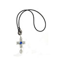 Dolce & Gabbana Blue Stone Cross Necklace