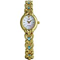 Jules Jurgensen Women's Gold Blue Topaz Watch