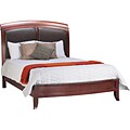 Brighton Full-size Faux Leather Panel Sleigh Bed