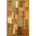 Petra Antique Block Wool Rug (2'3 x 8')