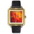 Chronicles of Narnia Cair Paravel Black Leather Watch