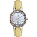 Clerc Women's Diamond Gold Satin Watch