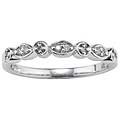 10k White Gold 1/10ct TDW Diamond Band (I-J, I1-I2)