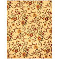 Hand-tufted Daisy Print Wool Rug (5' x 8')