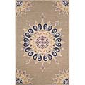 Ravella Iron Medallion Blue Indoor/ Outdoor Rug (8' x 10')