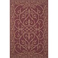Patio Wrought Iron Red Indoor/ Outdoor Rug (4'9 x 7'4)