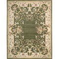 Hand-tufted Ardenne Green Wool Rug (8' x 10')