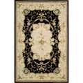 Hand-tufted Ardenne Black Wool Rug (5' x 7'6)