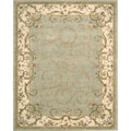 Hand-tufted Ardenne Green Wool Rug (5' x 7'6)
