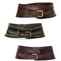 Linea Pelle Women's Wide Sculpted Waist Belt