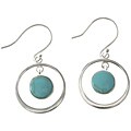 Sterling Silver Turquoise Circlet Earrings