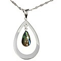 Sterling Silver Teardrop Seashell Necklace