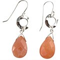 Sterling Silver Carnelian Teardrop Earrings
