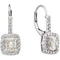 14k White Gold 1ct TDW Diamond Dangle Earrings (H-I, SI2-I1)