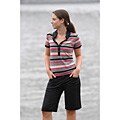 Button Down Collar Stripe Polo