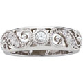 14k White Gold 1/5ct TDW Diamond Vintage Ring (H-I, I1)