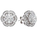 14k White Gold 1/2ct TDW Diamond Earrings (H-I, I1-2)