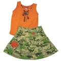 My Vintage Baby Girl's 2-piece Wild Child Skirt Set