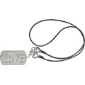 Dolce & Gabbana Silver 'Love' Dogtag Necklace