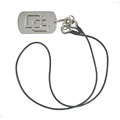Dolce & Gabbana Silver 'DG' Logo Dogtag Necklace