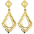 14k Yellow Gold Fashion Drop Earrings