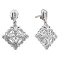 14k Gold 1/5ct TDW Diamond Filigree Earrings (H-J, I2)