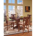 Manhattan Bar Table with 4 Bar Stools Set