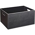 Ebony Faux Leather Small Storage Box