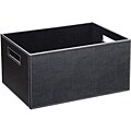 Ebony Faux Leather Large Storage Box