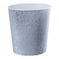 Large 3D Silver Rings Holographic Wastebasket