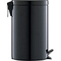 Black 12.5-quart Step Open Trash Can