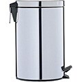 Stainless Steel 12.5-quart Step Open Trash Can