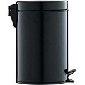 Black 3-quart Step Open Trash Can