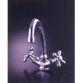 Brass Bar/ Kitchen Faucet with Chrome Finish